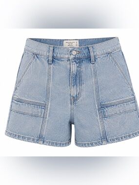 Abercrombie & Fitch Light Blue Denim Jean Shorts
